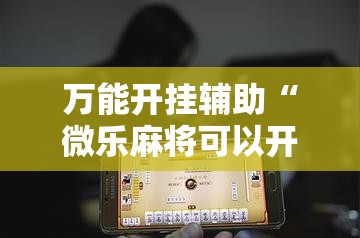 万能开挂辅助“微乐麻将可以开挂吗总是输了怎么办	”详细辅助软件教程