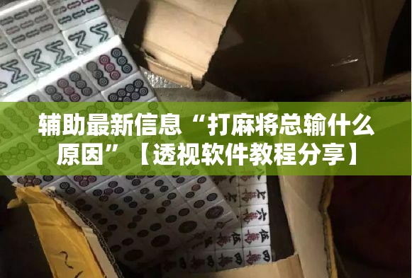 辅助最新信息“打麻将总输什么原因”【透视软件教程分享】