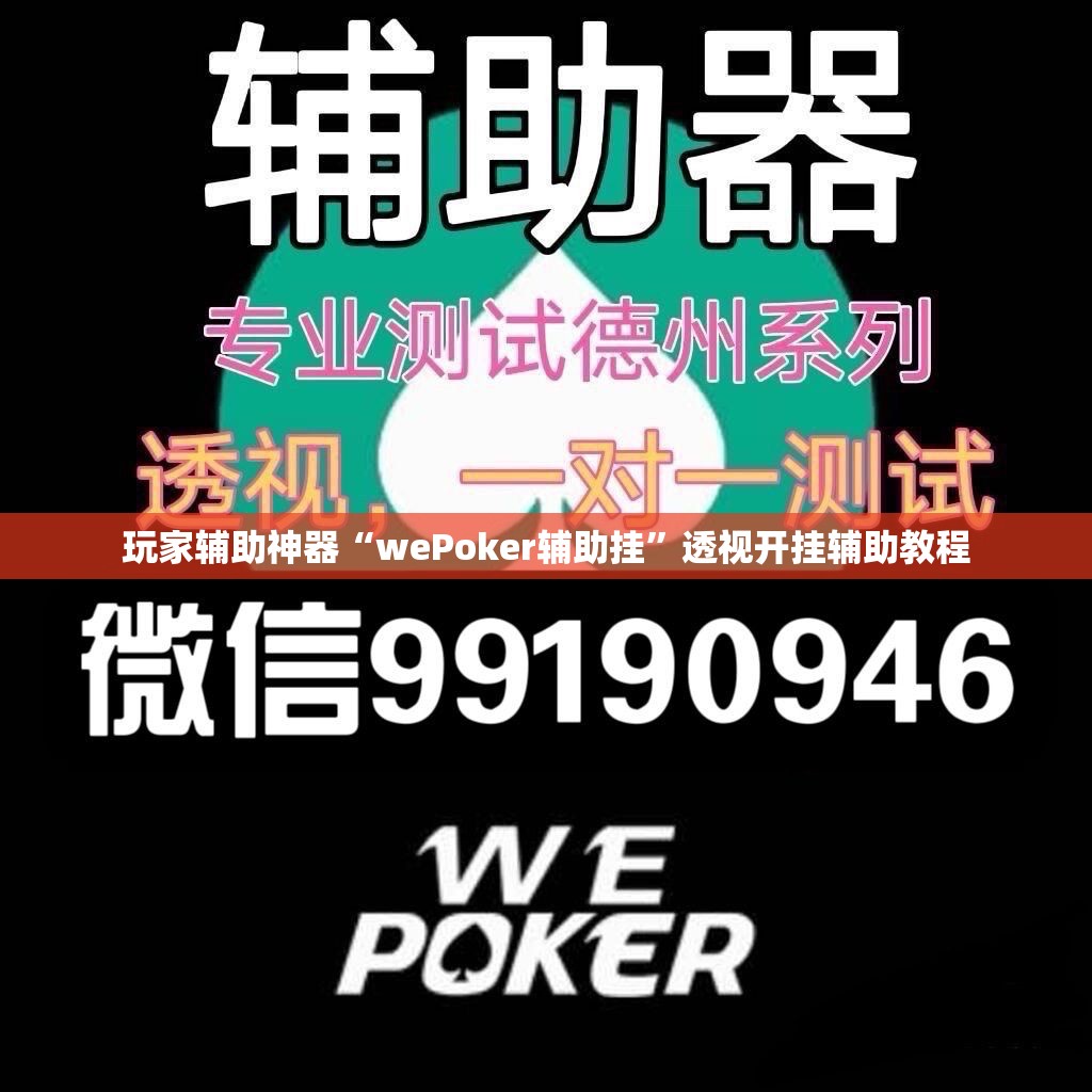 玩家辅助神器“wePoker辅助挂”透视开挂辅助教程