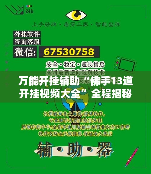 万能开挂辅助“佛手13道开挂视频大全”全程揭秘开挂教程