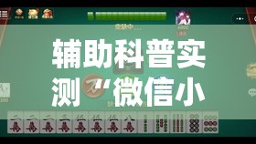 辅助科普实测“微信小程序微乐麻将开挂教程下载”最新辅助详细教程