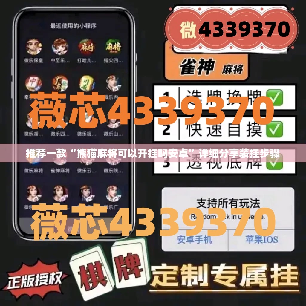 推荐一款“熊猫麻将可以开挂吗安卓”详细分享装挂步骤
