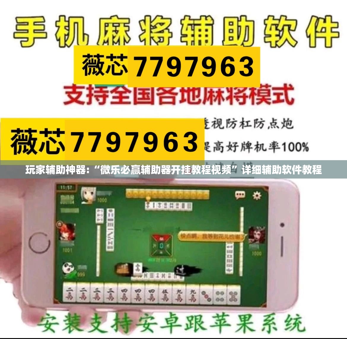 玩家辅助神器:“微乐必赢辅助器开挂教程视频	”详细辅助软件教程
