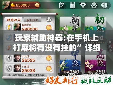 玩家辅助神器:在手机上打麻将有没有挂的”详细辅助教程分享