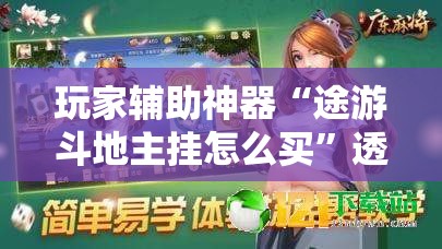 玩家辅助神器“途游斗地主挂怎么买	”透视开挂辅助教程