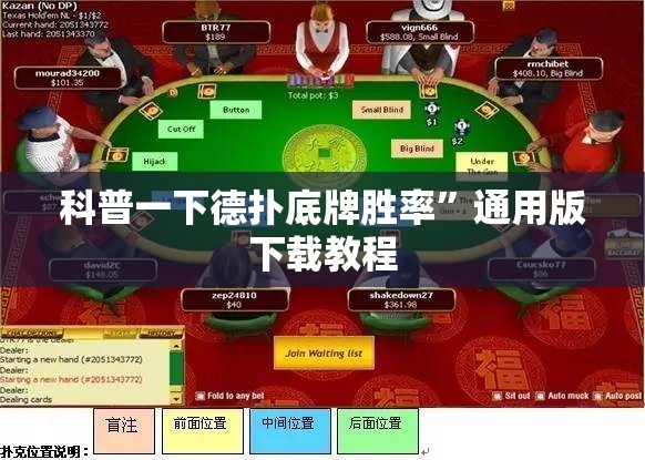 科普一下德扑底牌胜率	”通用版下载教程